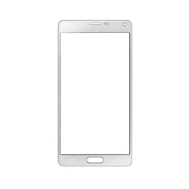 Mozomart Touch Screen Front Glass for Samsung Galaxy Note 4 White