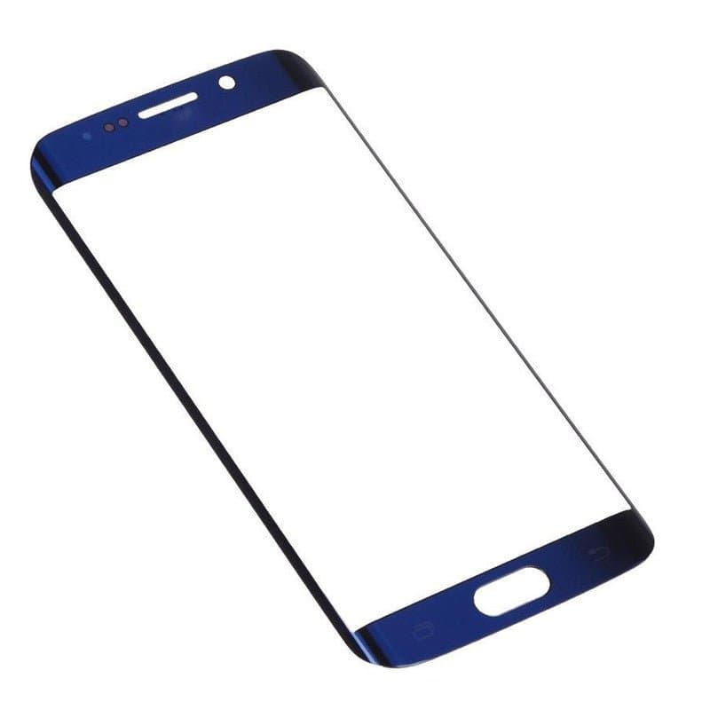 Mozomart Touch Screen Front Glass for Samsung Galaxy S6 Edge BLue