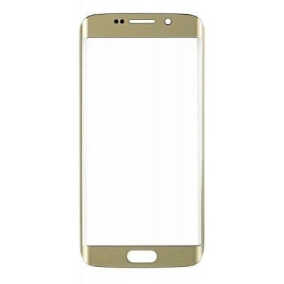 Mozomart Touch Screen Front Glass for Samsung Galaxy S6 Edge Gold