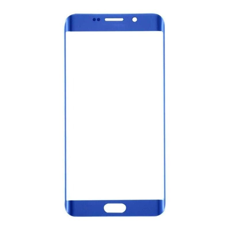 Mozomart Touch Screen Front Glass for Samsung Galaxy S6 Edge Plus BLue