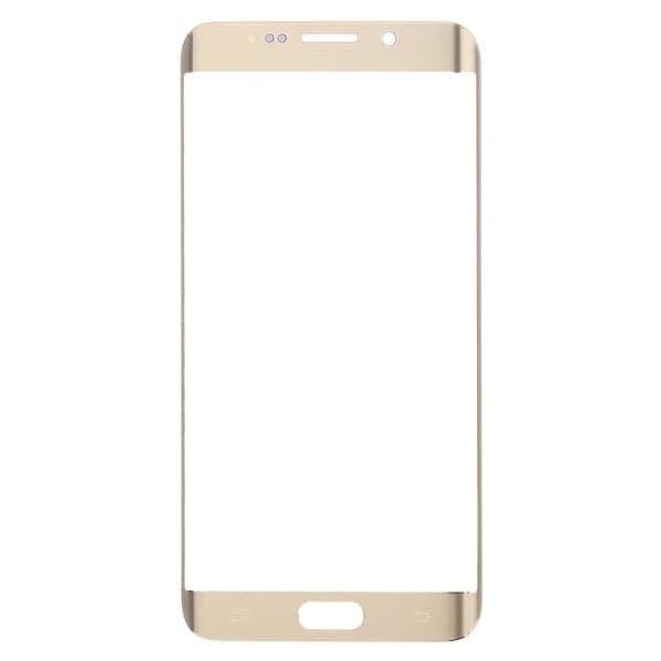 Mozomart Touch Screen Front Glass for Samsung Galaxy S6 Edge Plus Gold