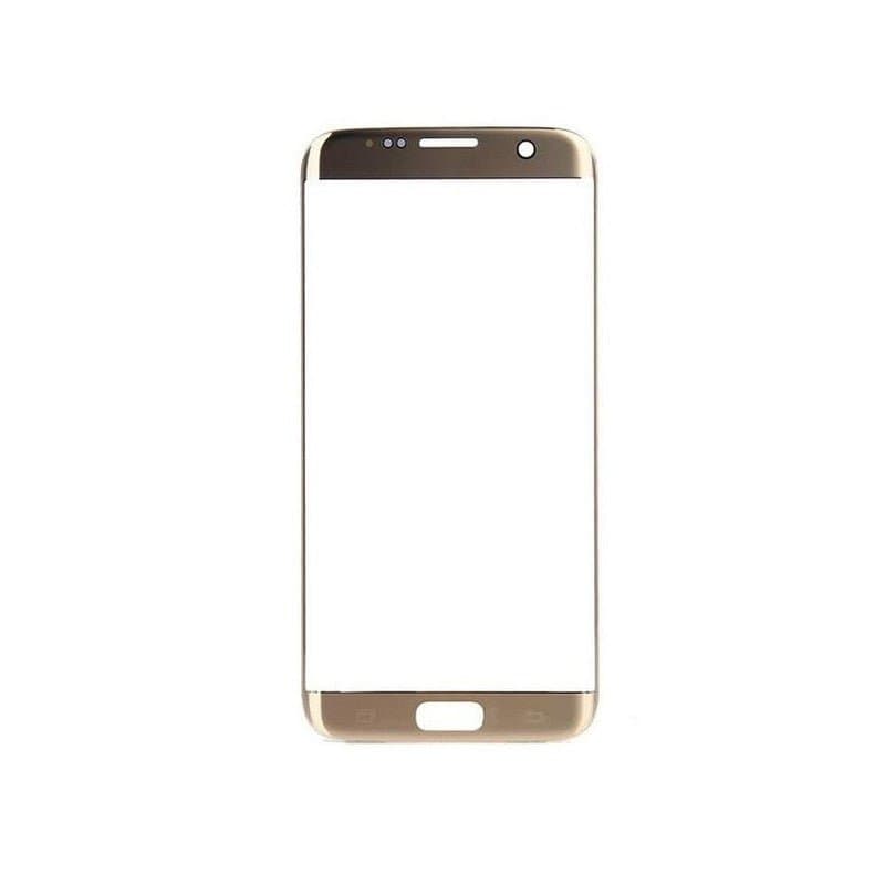 Mozomart Touch Screen Front Glass for Samsung Galaxy S7 Edge Gold