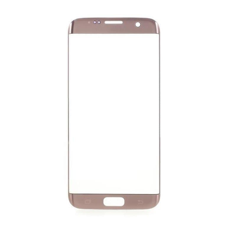 Mozomart Touch Screen Front Glass for Samsung Galaxy S7 Edge Rose Gold