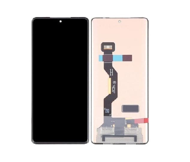 OLED Lcd Display Combo Folder for Motorola Moto Edge 50 Ultra Black