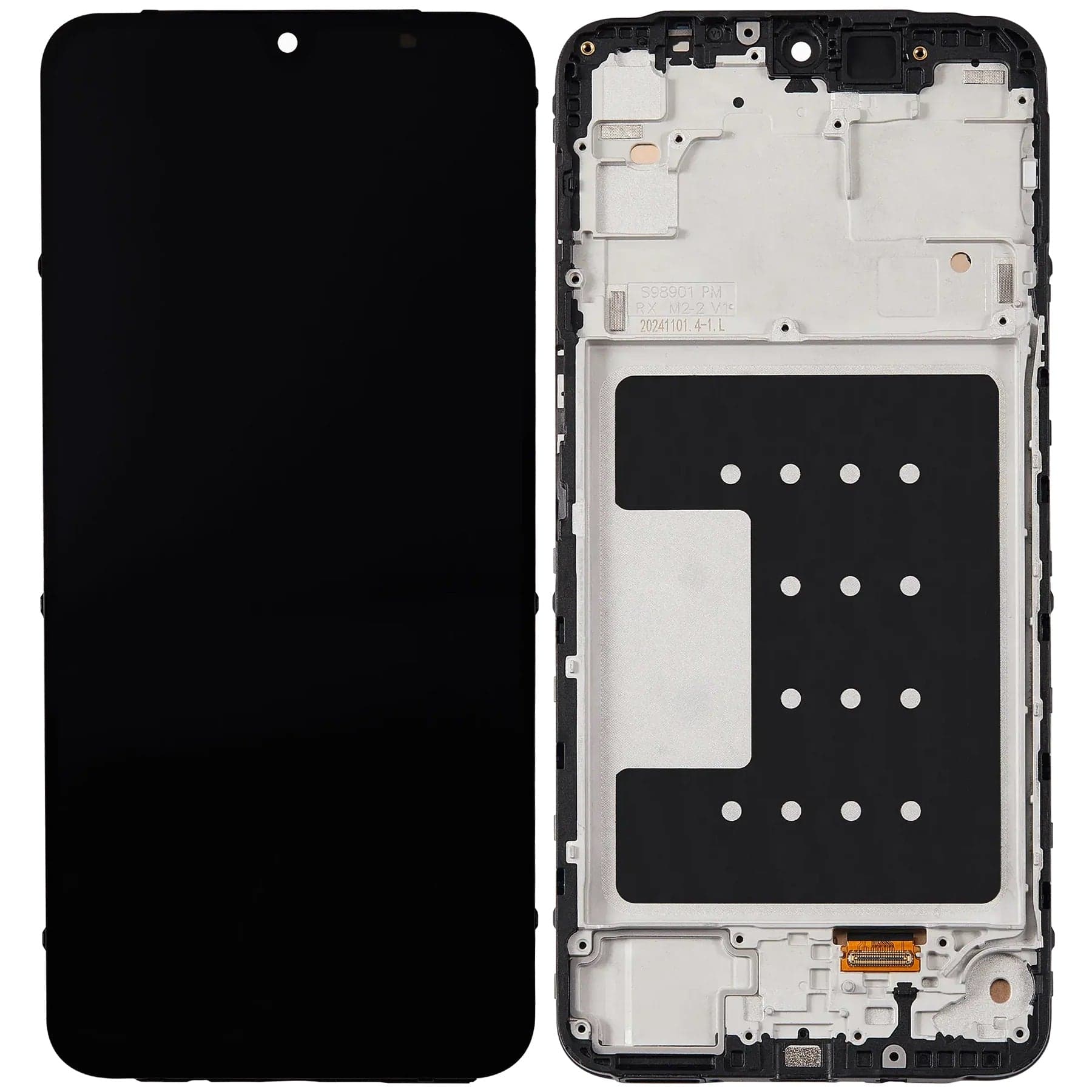 OLED Lcd Display Combo Folder with Frame for Samsung Galaxy A16 4G Black