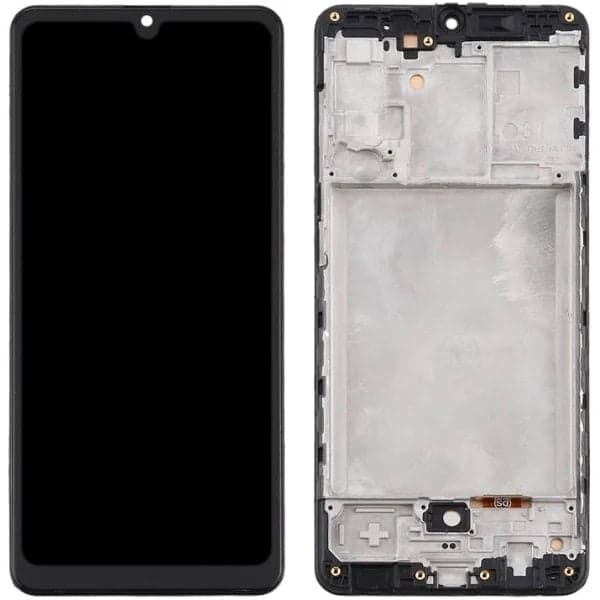 OLED Lcd Display Combo Folder with Frame for Samsung Galaxy A31 Black
