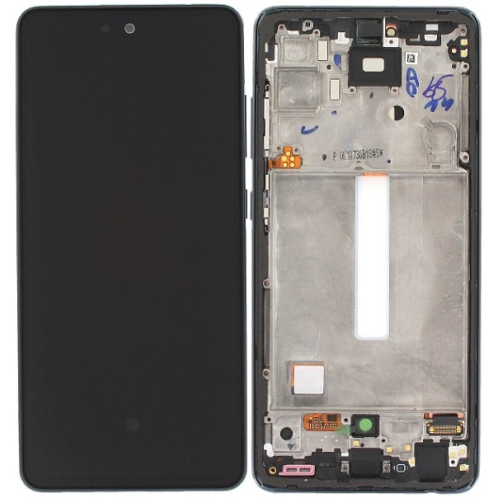 OLED Lcd Display Combo Folder with Frame for Samsung Galaxy A52 5G Black