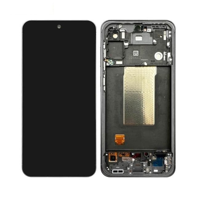 OLED Lcd Display Combo Folder with Frame for Samsung Galaxy A56 Black