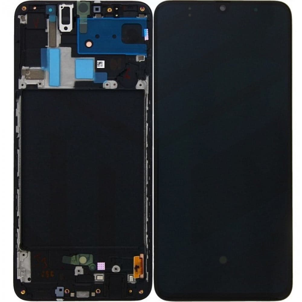 OLED Lcd Display Combo Folder with Frame for Samsung Galaxy A70 Black