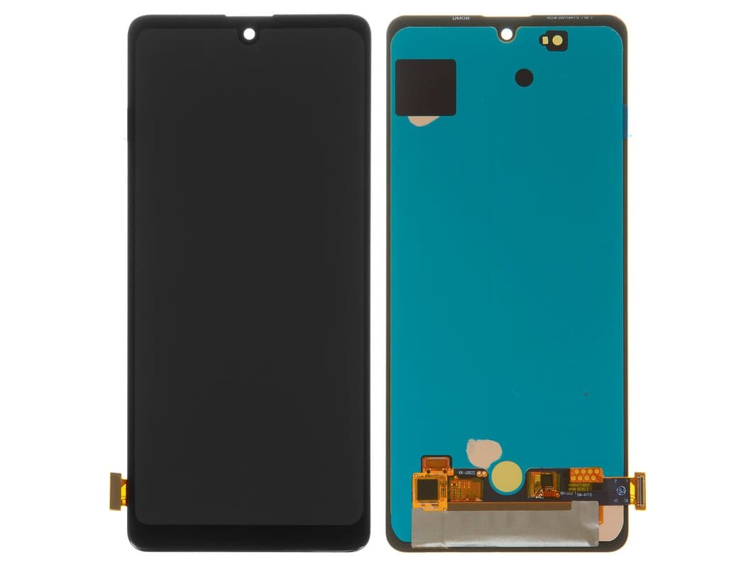 OLED Lcd Display Combo Folder with Frame for Samsung Galaxy A71 Black