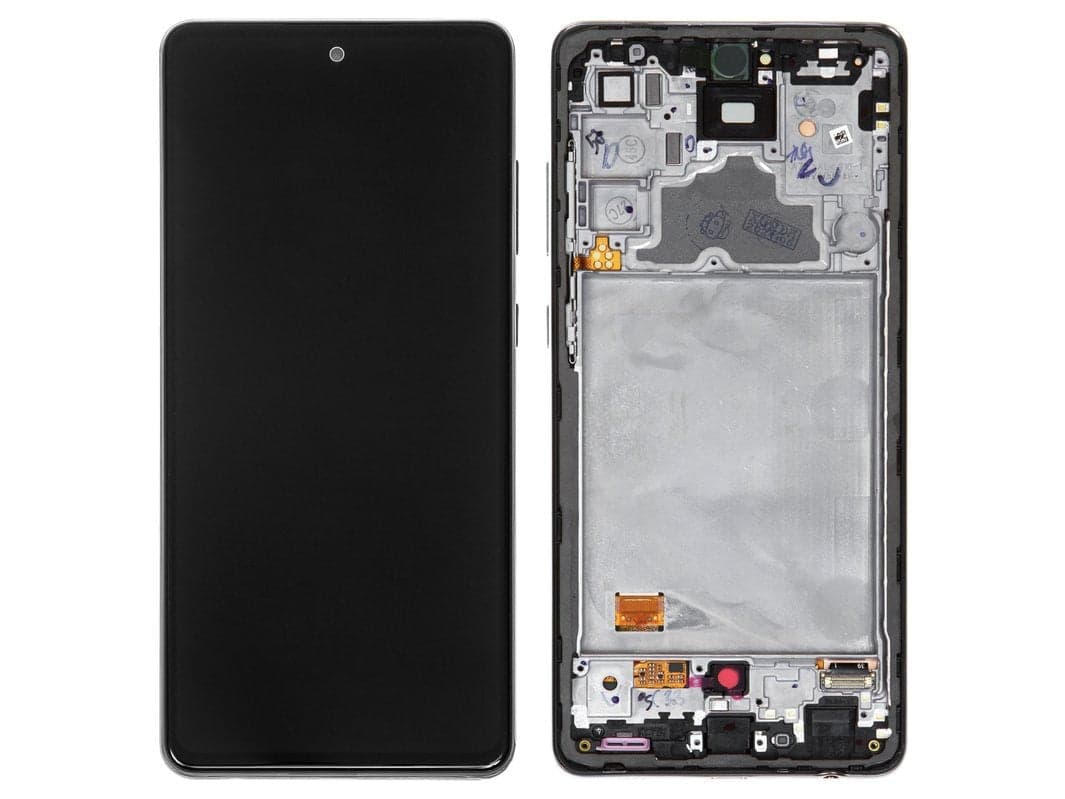 OLED Lcd Display Combo Folder with Frame for Samsung Galaxy A72 Black