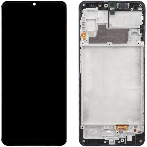 OLED Lcd Display Combo Folder with Frame for Samsung Galaxy F22 Black
