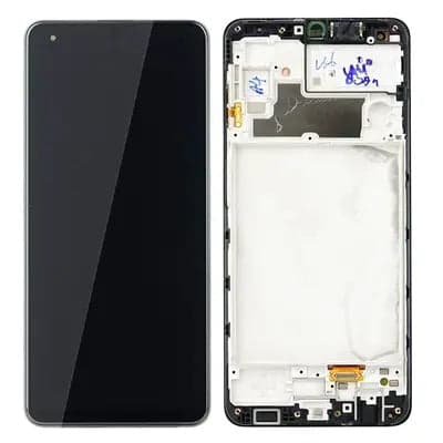 OLED Lcd Display Combo Folder with Frame for Samsung Galaxy M32 4G Black