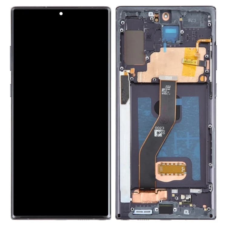 OLED Lcd Display Combo Folder with Frame for Samsung Galaxy Note 10 Plus Black
