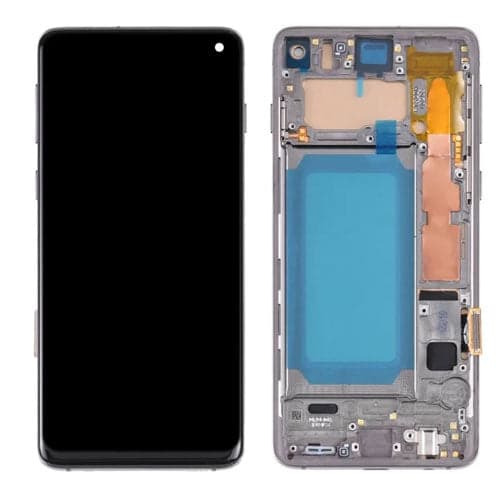 OLED Lcd Display Combo Folder with Frame for Samsung Galaxy S10 Black