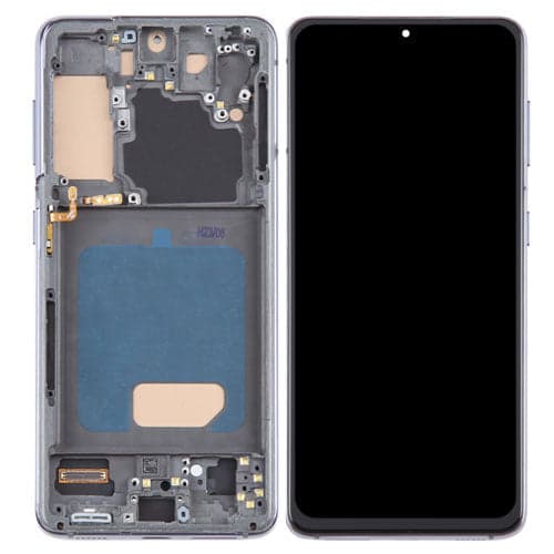 OLED Lcd Display Combo Folder with Frame for Samsung Galaxy S21 Black