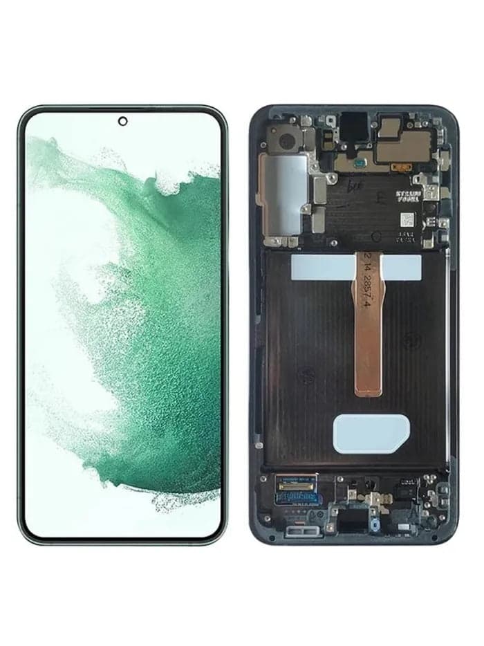 OLED Lcd Display Combo Folder with Frame for Samsung Galaxy S22 Plus Black