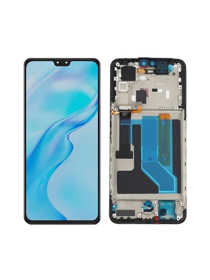 OLED Lcd Display Combo Folder with Frame for Vivo V20 Pro Black