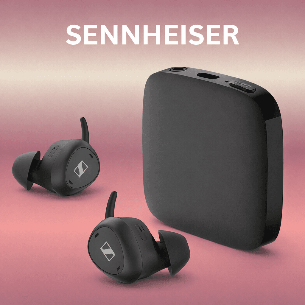Sennheiser TV Clear Earbuds 2 Replacement — Black / Charging case