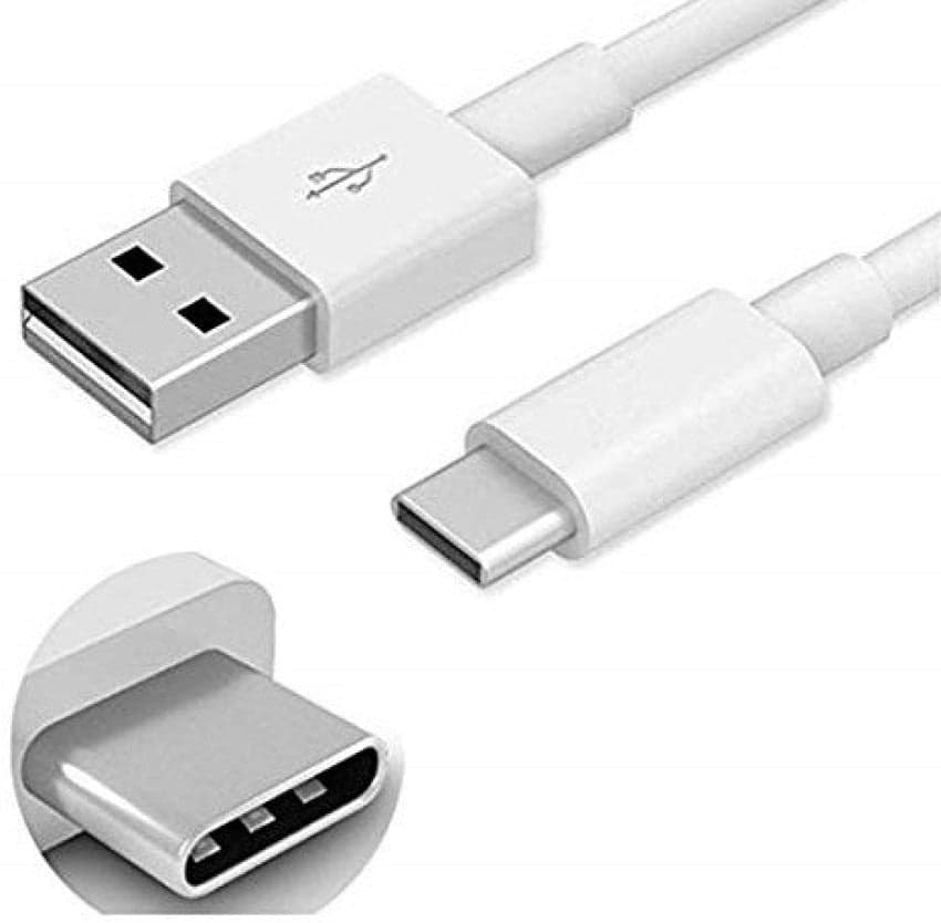 Type-C Data Cable Fast Charging, Data Transfer for All Device 90 CM White (3 Months Warranty)