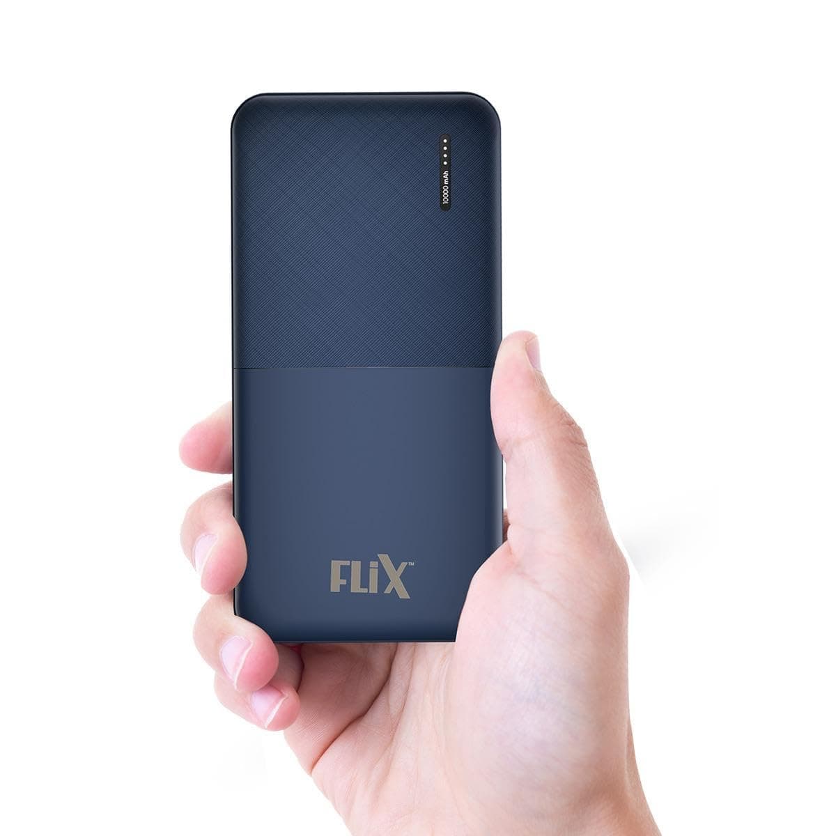 Open-box FLiX New Launch PowerXtreme 10,000mAh 12W Slim Power Bank,USB C/Micro USB Input,Dual USB A Output,Compatible with iPhone (Type A to Lightning), Samsung, Google Pixel, Oneplus(Cobalt Blue-P10)