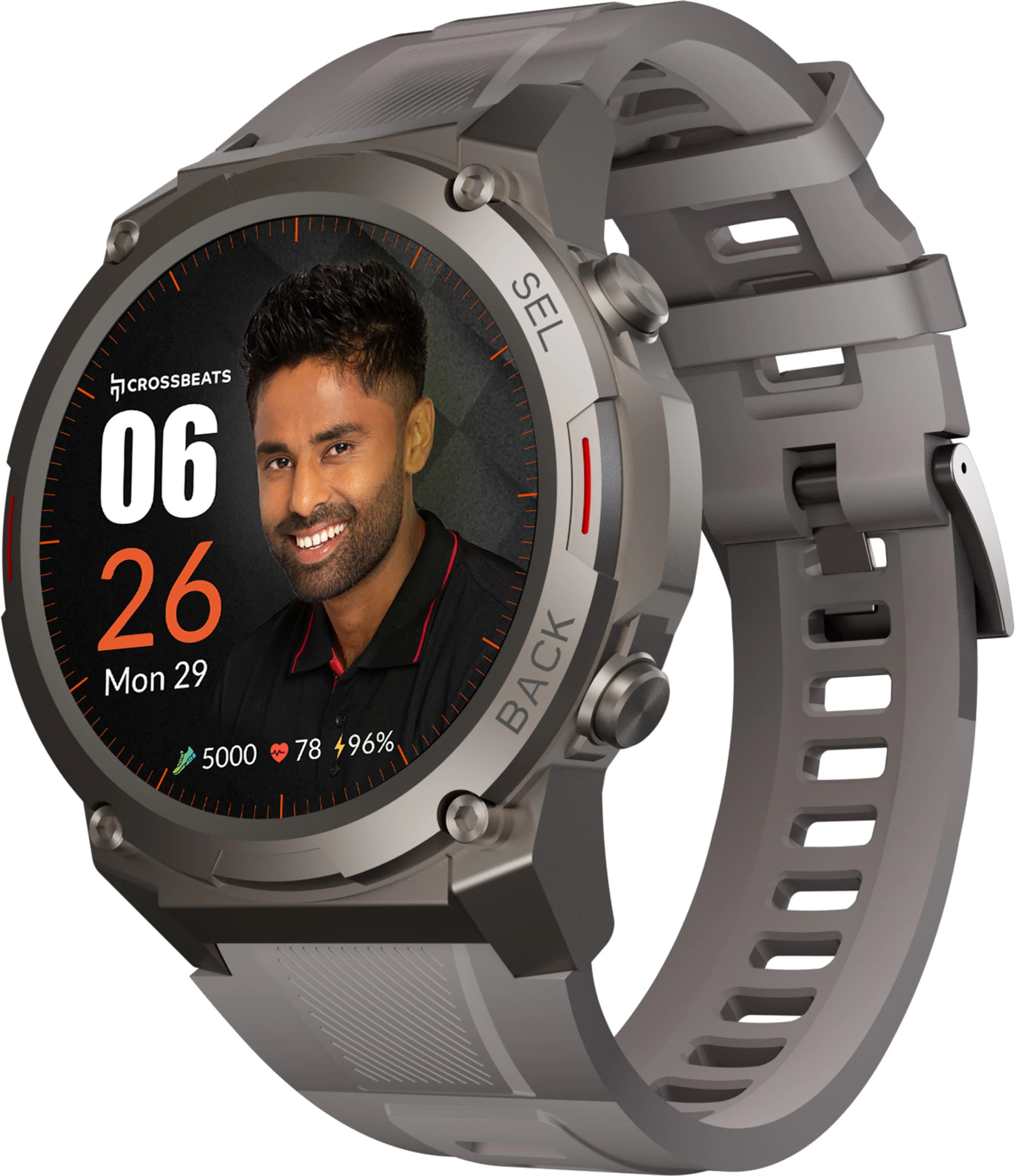 Open-box CrossBeats Armour Dive 1.43" AMOLED Rugged Smartwatch