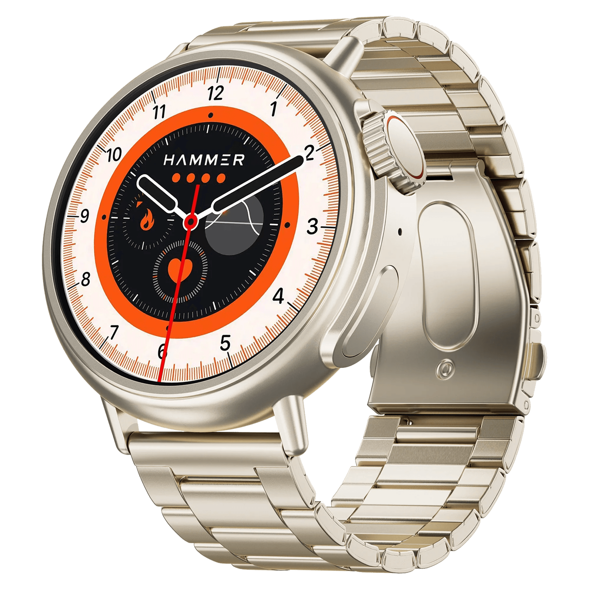 Open-box Hammer Active 3.0 1.39" Round Bluetooth Calling Smartwatch