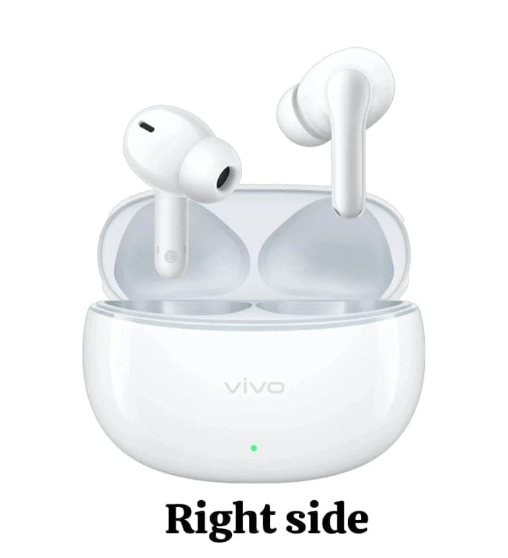 Vivo TWS 3e buds Replacement Left/Right Earbud & Charging Case — White / Right Side