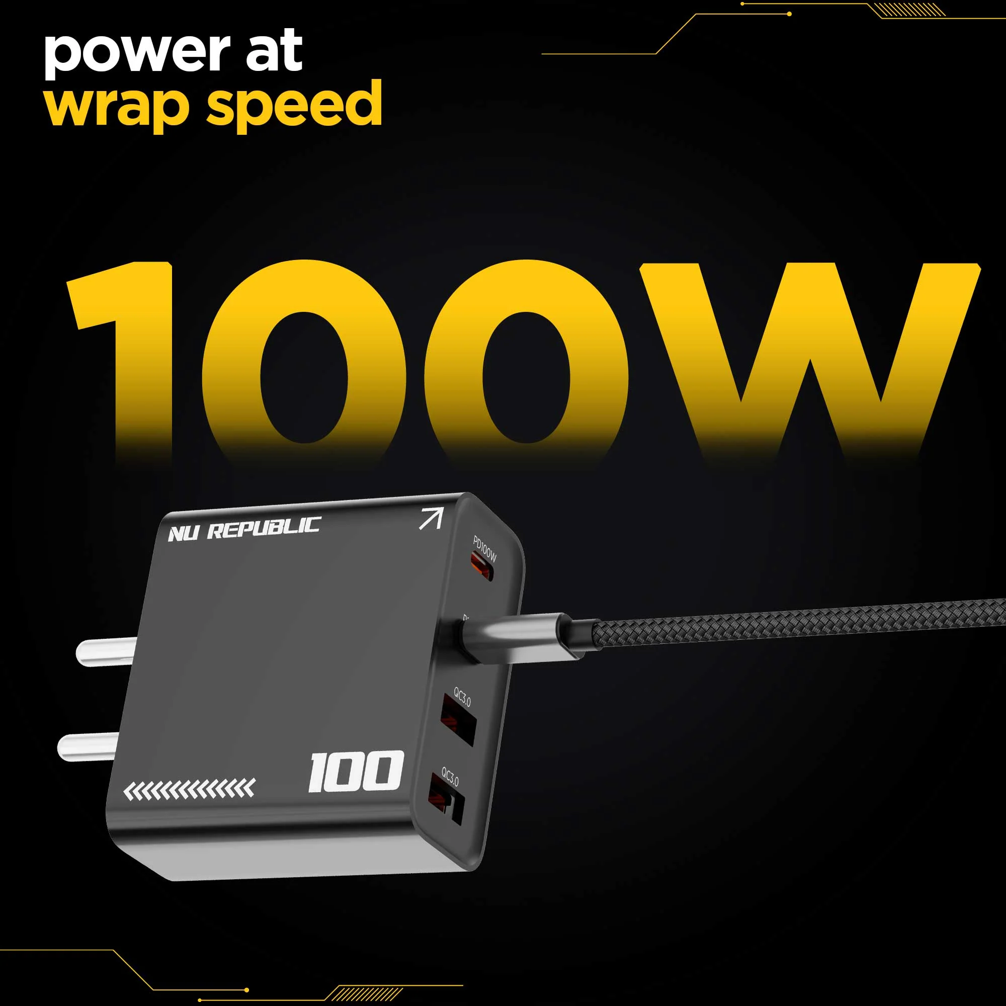 NU Republic Charger 100w